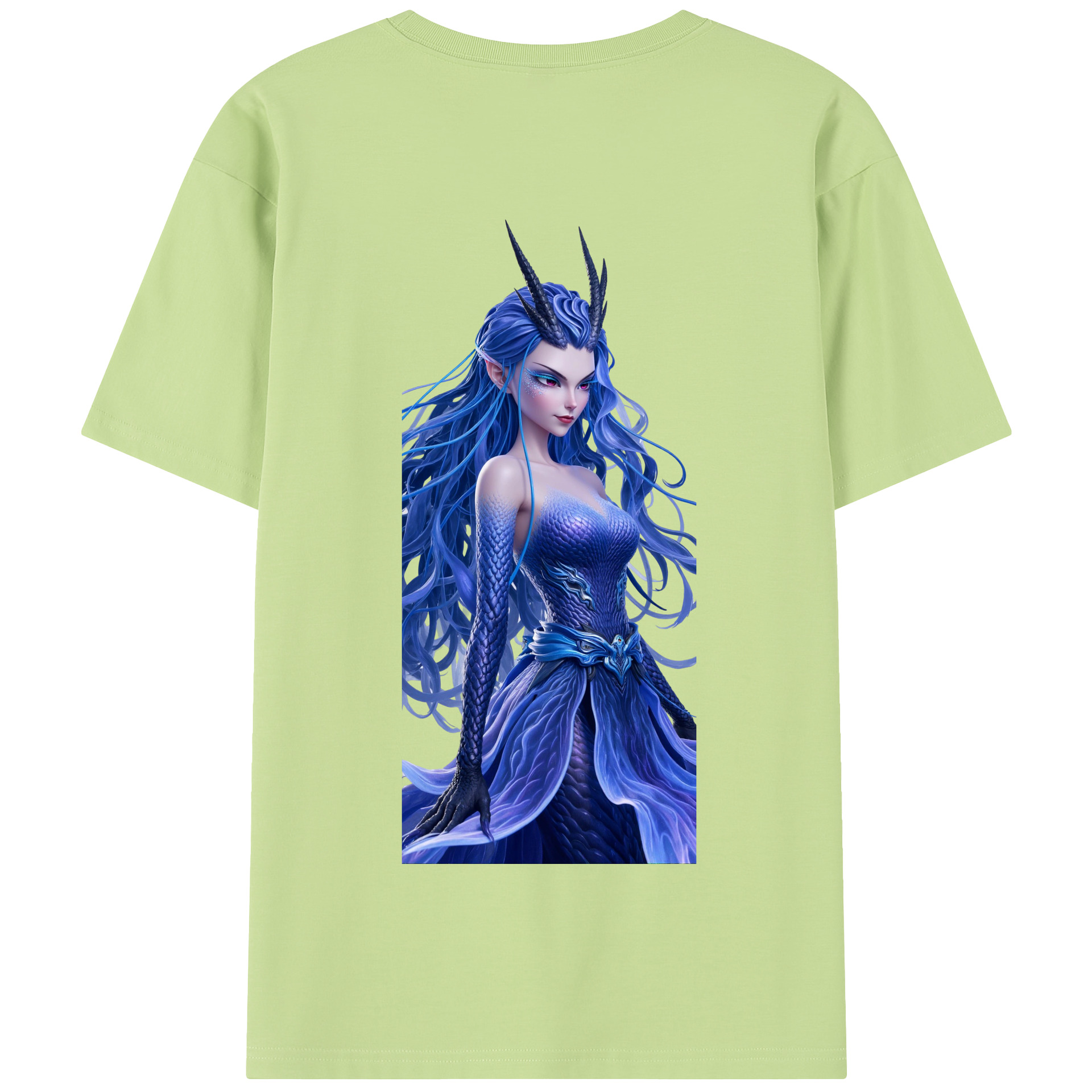 （画像用） Ne Zha 2 ナタ 魔童の大暴れ 綿100％半袖Tシャツ（背面プリント）